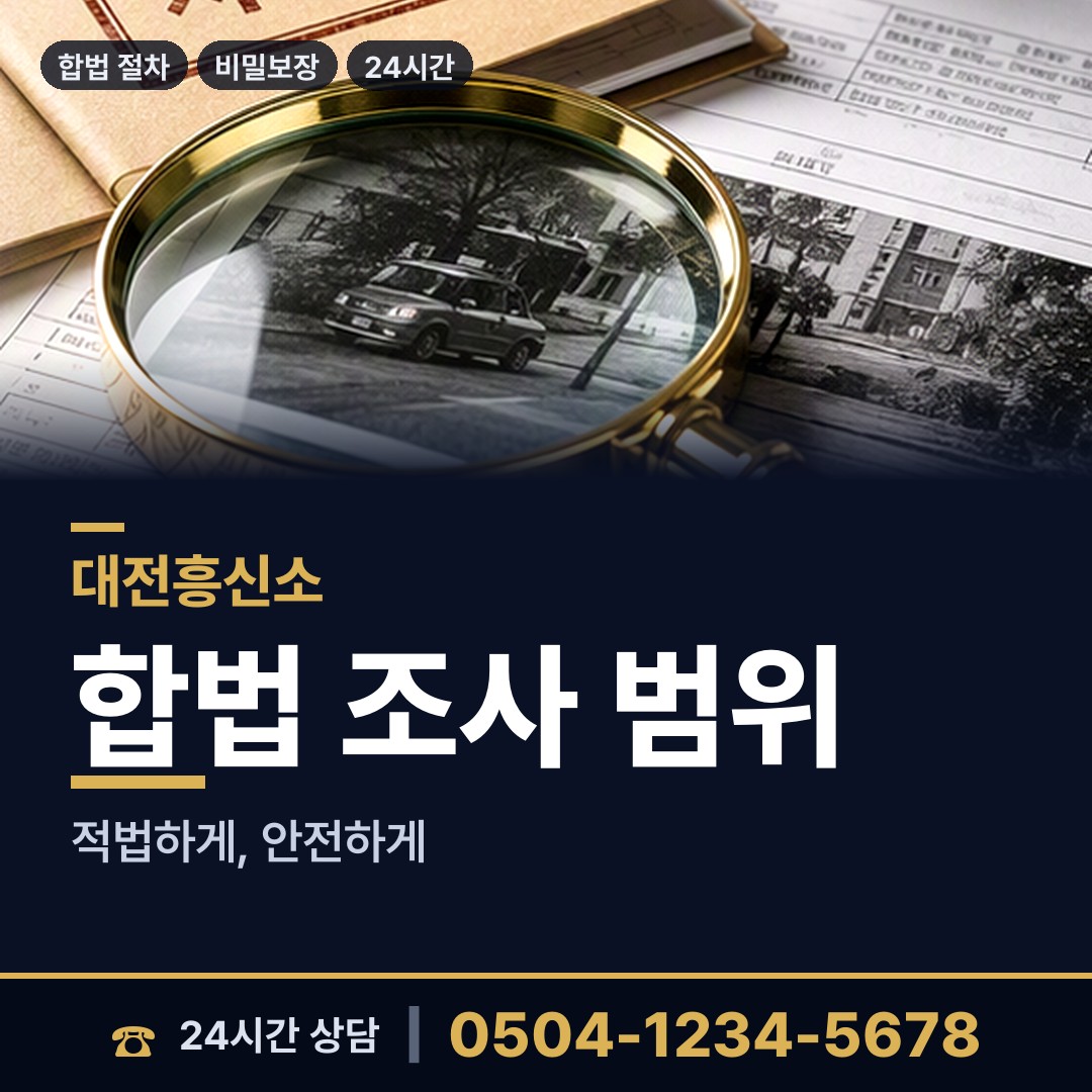 대전 갈마2동 이혼준비조사 상담 안내